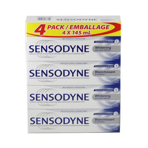 SENSODYNE 舒适达‘美白’防敏感牙膏 145ml 4只装