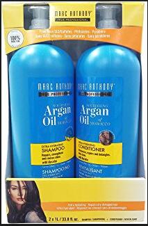 Marc Anthony摩洛哥【蓝瓶】坚果油修护洗发水护发素套装1L 2瓶装（含气柱）