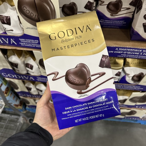 【特价】Godiva Masterpieces 心形 黑巧克力 421g