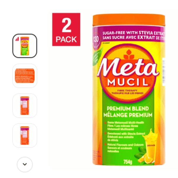 Meta Mucil 纤维粉 Premium 无糖含甜菊代糖 2X764g