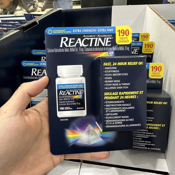 REACTINE 强效抗过敏药190粒