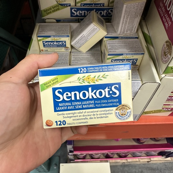 Senokot加强版本软便片120粒蓝盒
